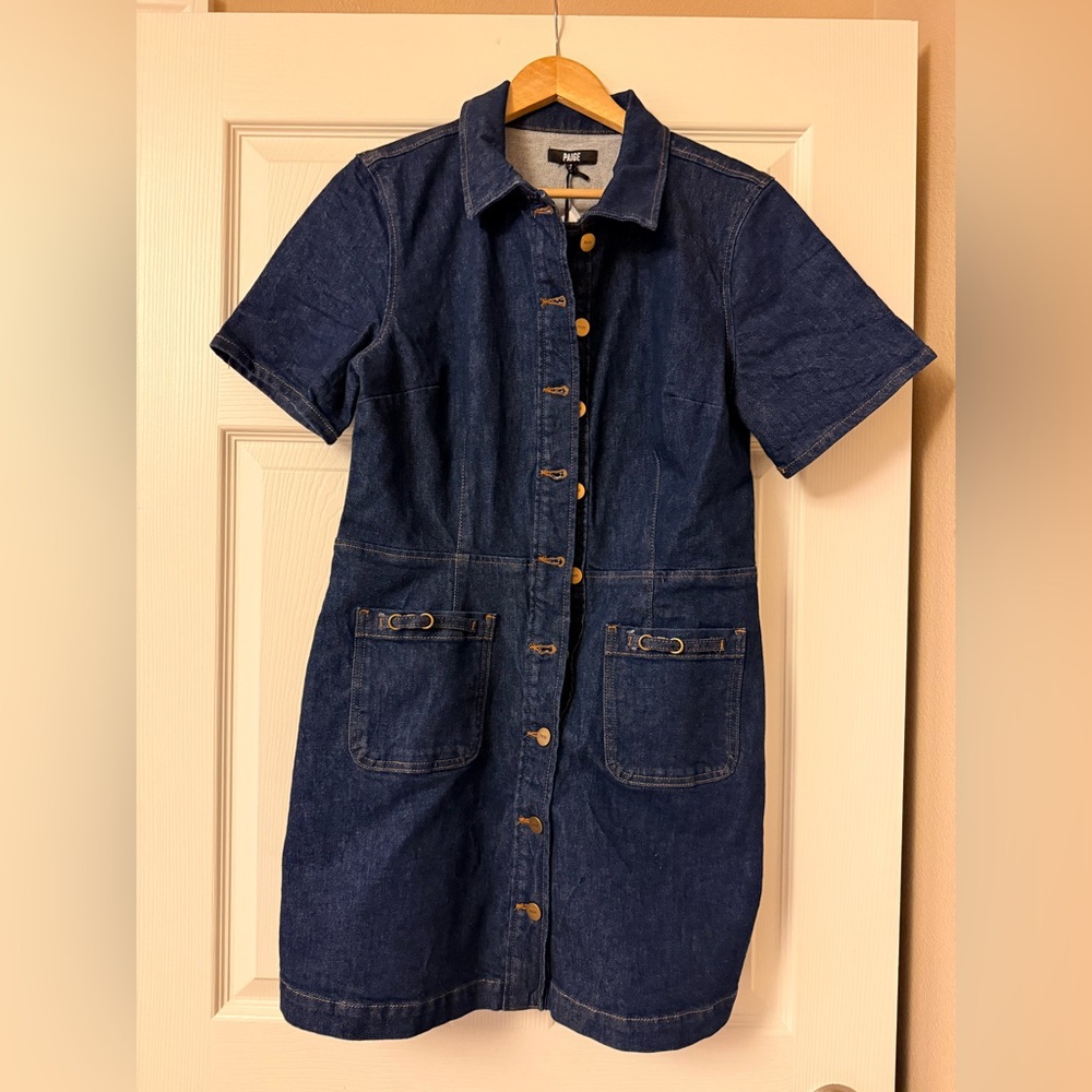 PAIGE Denim Shirt Dress.